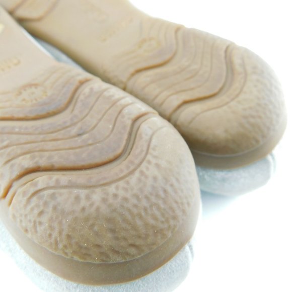 GABOR Perforated Brushed Silver Ballet Flats 6.5 UK - Picture 7 of 8